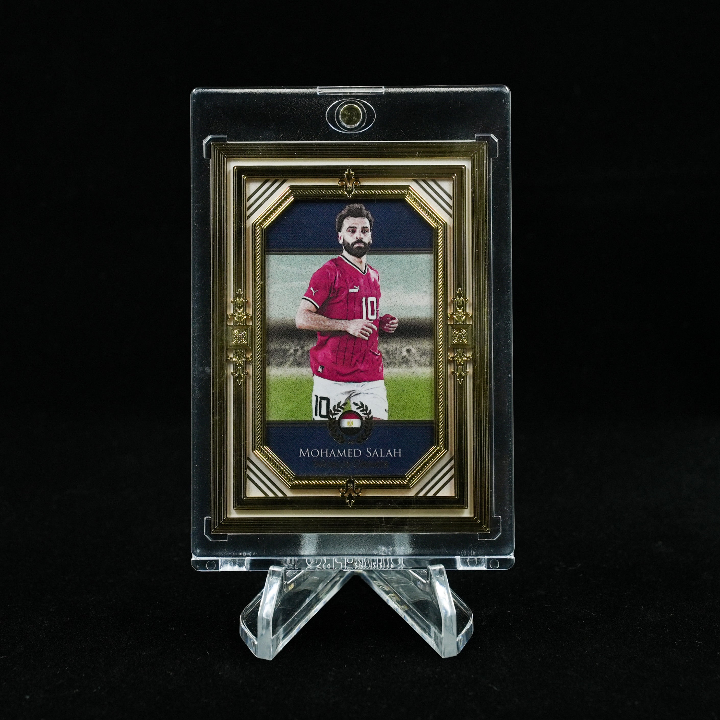 2024 Futera Unique Nostalgia Soccer Hobby-Mohamed Salah-24ct Gold Frame /11